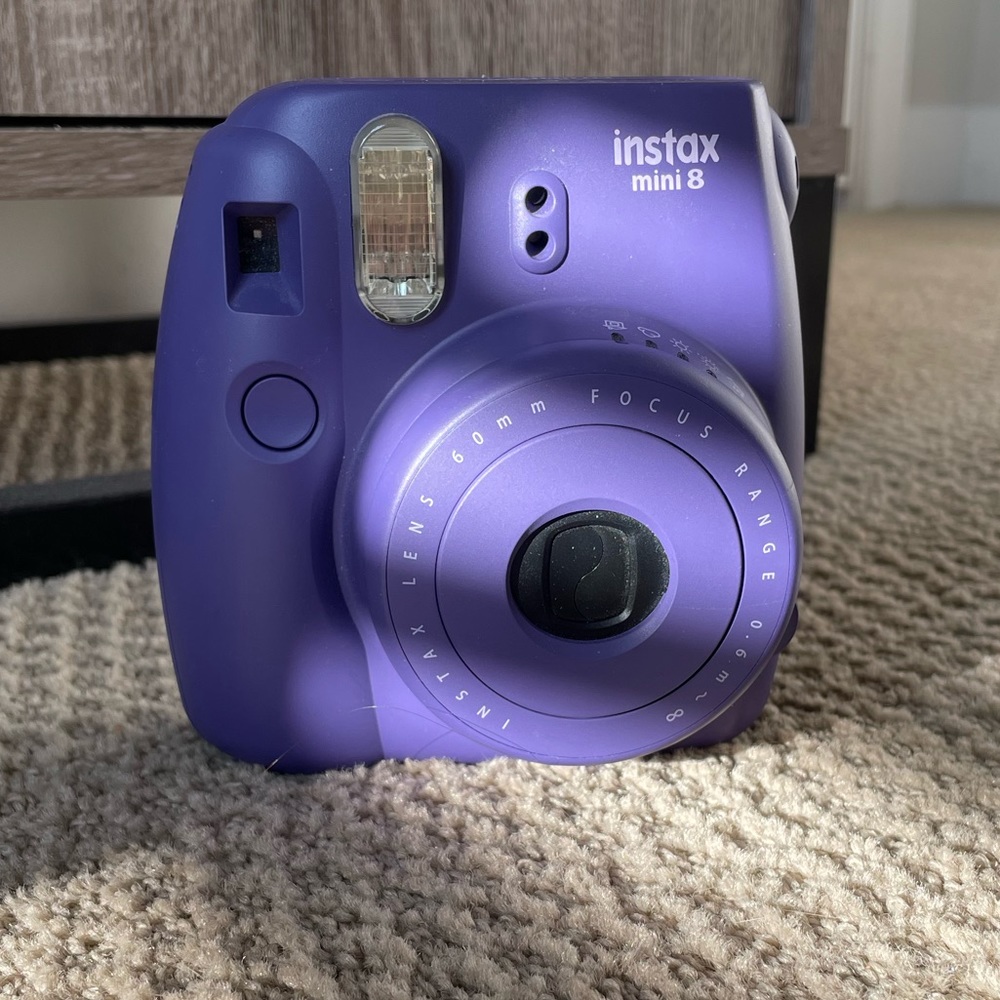Purple Instax Polaroid Camera